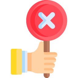 A hand holding a red stop sign with an 'X' on it, illustrating a lack of personalization and generic approaches.