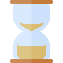 An hourglass with sand draining, representing wasted time and inefficiencies.